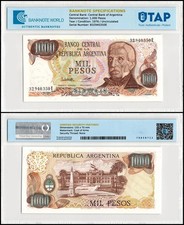 Argentina 1000 Pesos, 1976-1983 ND, P-304b.2, UNC, Authenticated
