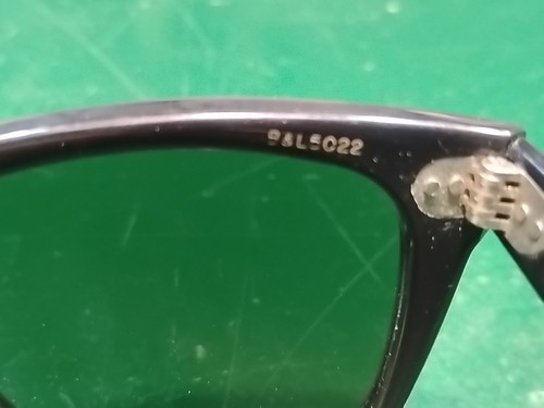 Vintage B&L Ray Ban USA Wayfarer 5022 Black Frame Sunglasses - Picture 4 of 5