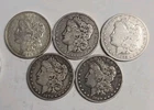 5 Morgan Silver Dollars - 5 Coin Lot - SKU45