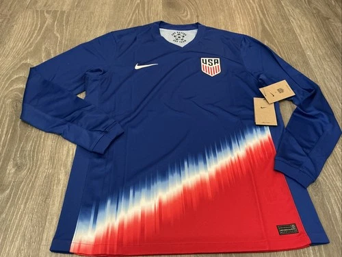 Nike United States USA Long Sleeve Jersey Blue/Red Men’s Size: Large NWT Dri-Fit