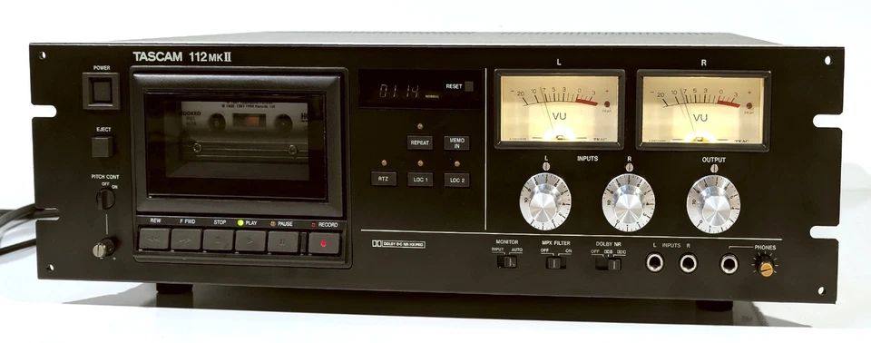 🔥【PRO REFURB】MINTY Tascam 112mkII Pro Cassette Deck w XLR~LED UPGRADE💥GUARANTY - Image 4 of 4