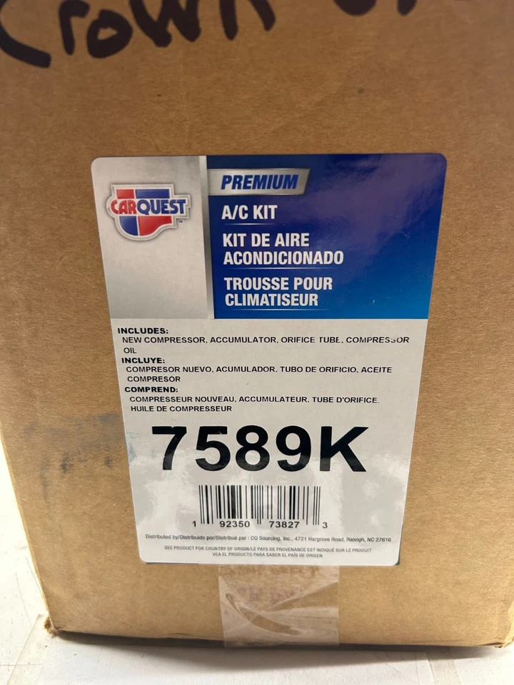 Kit de compressor e componentes CA Carquest 2003-2005 Ford Lincoln Mercury #7589K - Imagem 2 de 4