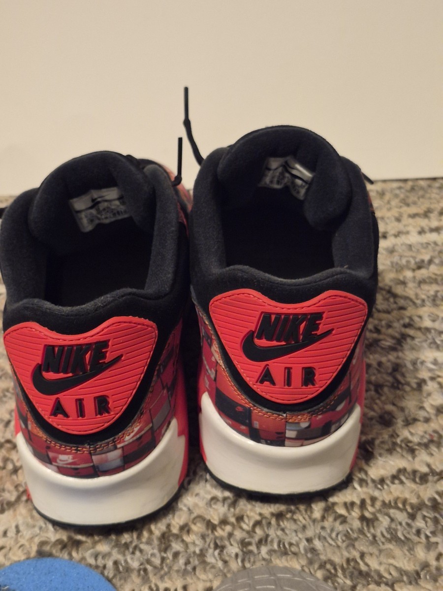 Nike Air Max size 11 AQ0926-001 Atmos 90 We Love Nike Bright Crimson lace red — product photo 17 of 17