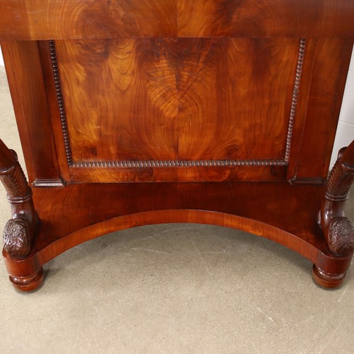 Antique Restoration Cherrywood Console Table with Mercury Mirror 19th Century - Picture 7 of 11