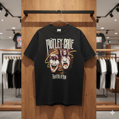 Motley Crue Theatre of Pain Vintage Band Graphic T Shirt - T607