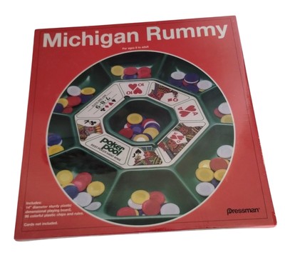 Michigan Rummy Classic Board Game Cards New Plastic Sealed Pressman