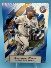 2025 Topps Pristine Salvador Perez #117 Blue Refractor /75