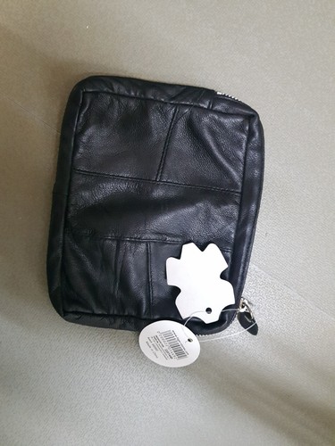 Black Leather Pouch Purse BNWT - Picture 2 of 2