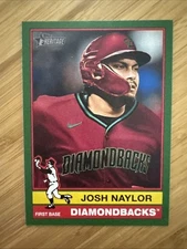 Josh Naylor 2025 Topps Heritage Green Border SP Arizona Diamondbacks #49