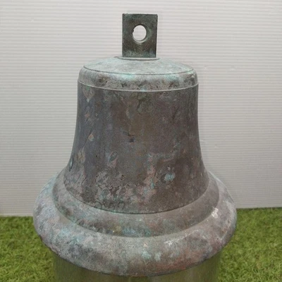 Japanese Vintage Buddhist Temple Bell Bronze Temple Half Bell From Japan - Image 1 of 4