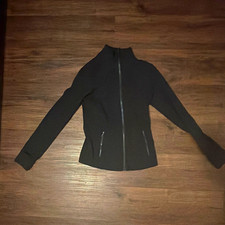 Lululemon Women's Black Define Jacket Size 8 Full Zip Pockets Long Sleeve