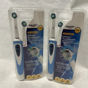 Equate Infinity Rechargeable Electric Toothbrush EasyFlex Flossing Heads 2 Brush