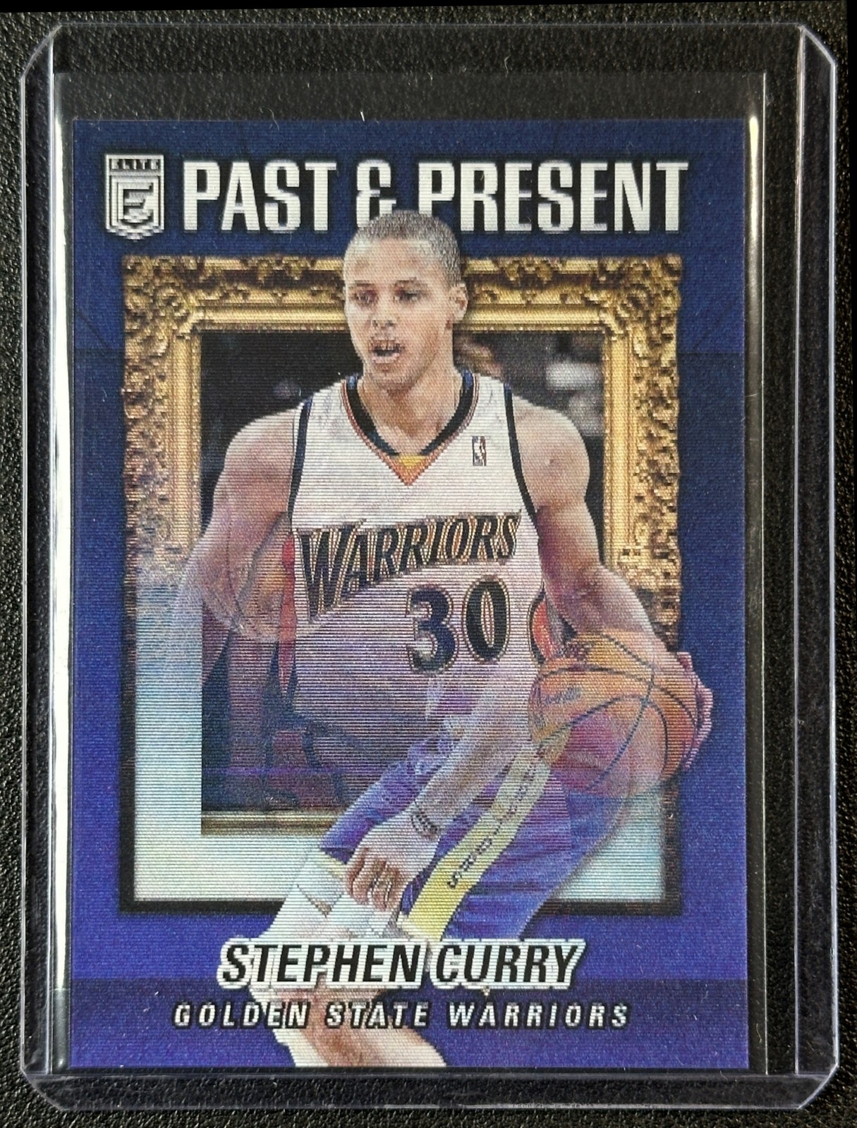 STEPHEN CURRY 2021-22 PANINI DONRUSS ELITE #5 PAST AND PRESENT WARRIORS