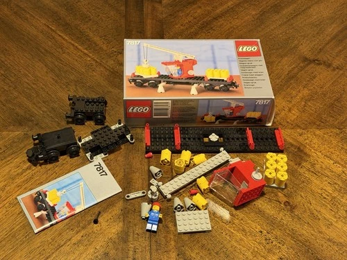 Lego 7817 Vintage Crane Wagon 4.5V or push/pull train COMPLETE INSTRUCTIONS 1985