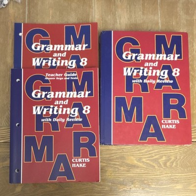 Grammar and Writing 8 Curtis Hake (Saxon) set