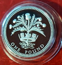 1984 - Royal Mint - One Pound (&pound;1) - Piedfort Silver Proof Coin - Boxed