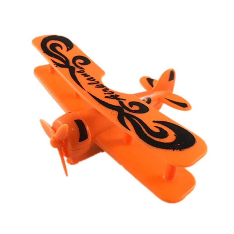 Mini Vintage Plane Model Aircraft Glider Biplane Airplane Model Kids Toy Plas hz - Image 3 of 4