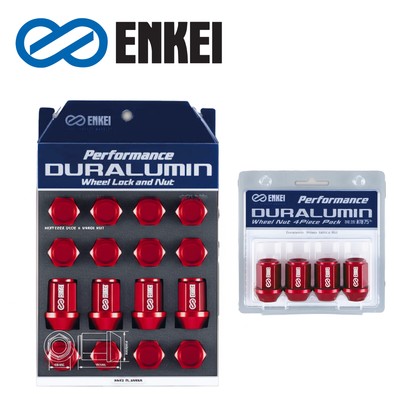 20pcs ENKEI Genuine Duralumin Wheel Lock Nut Set 19HEX 12x1.25 Red