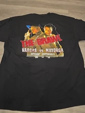 DEADSTOCK Boxing T-shirt BLACK CANCELED FIGHT VARGAS Mayorga XL New The BRAWL 
