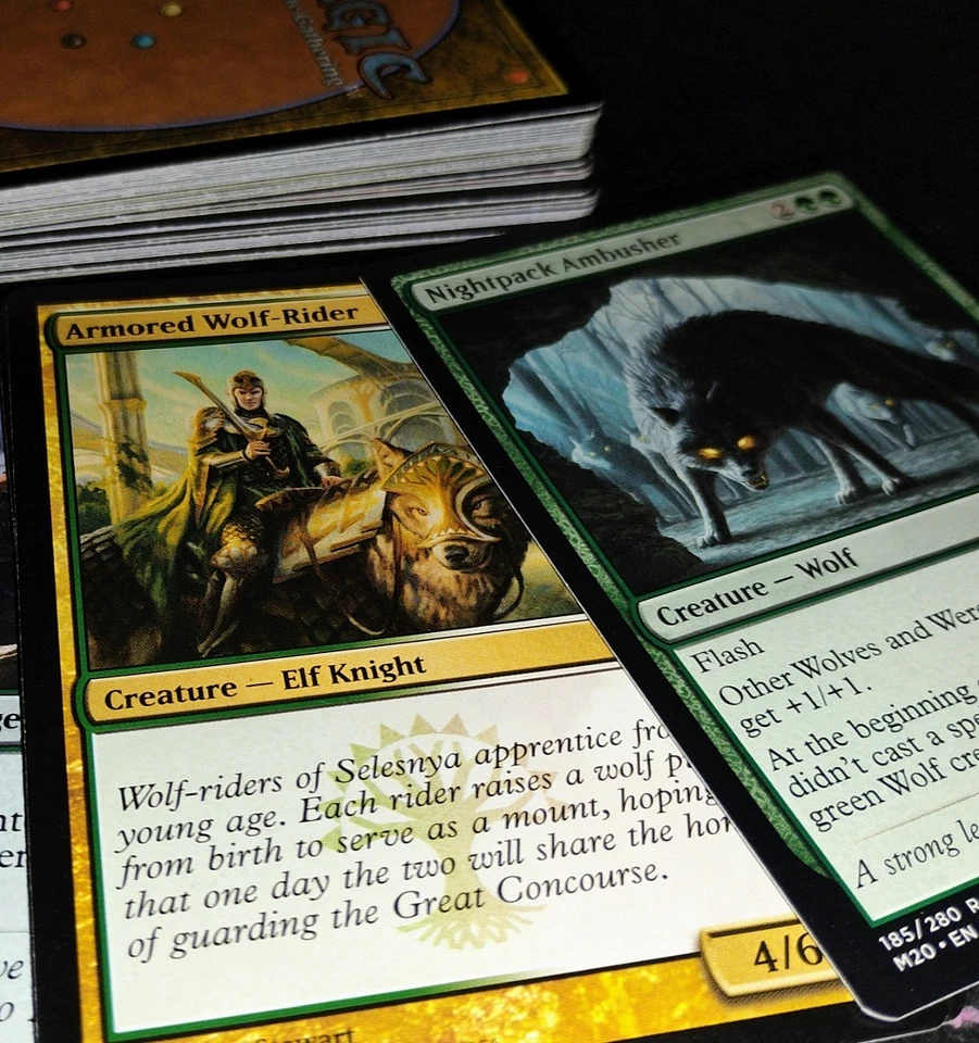 Archer and Knight Elite ELF WOLF 60 Card Deck FUN Magic: The Gathering - Image 2 of 2