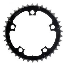 Origin8 Alloy Ramped Chainrings, 110mm x 38t, Black/Silver