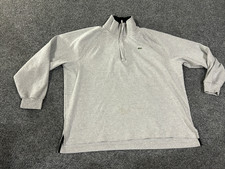 Lacoste 1/4 zip pullover mens 8 gray crewneck sweatshirt cotton casual