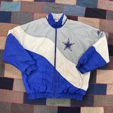 Vintage 90's NFL Authentic Pro Line Dallas Cowboys Apex One Puffer Jacket Size M