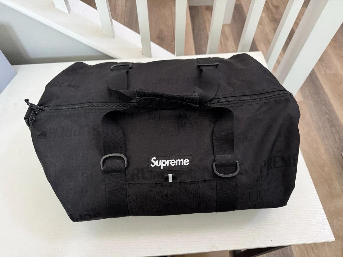 Supreme Black Duffle Bags for Men for sale | eBay
