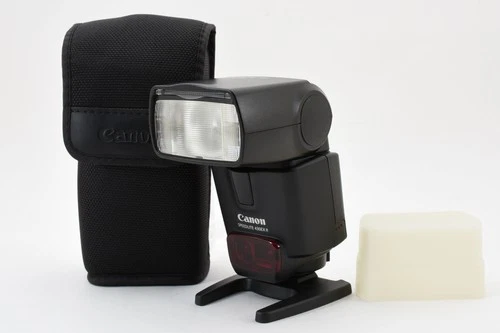 [MINT] Canon Speedlite 430EX Camera Flash, with Diffuser And Case From JAPAN
