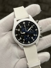 RARE IWC Pilots Chrono LAKE TAHOE Top Gun White Ceramic IW38 Box Papers