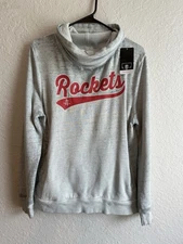 NWT Women’s Small Houston Rockets Gray Cowl Neck Pullover Sweatshirt