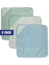 Duck Duck Goose Baby Boys' 3-Pack Hooded Towels Color: blue/multi Size: one size