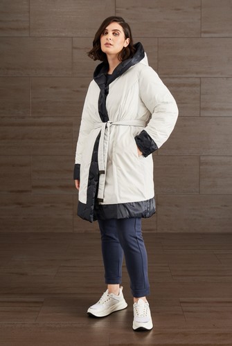 Marina Rinaldi Down Puffer Jacket Reversible size MR29- 20W US- 50DE- 58IT-FR54 - Picture 4 of 15