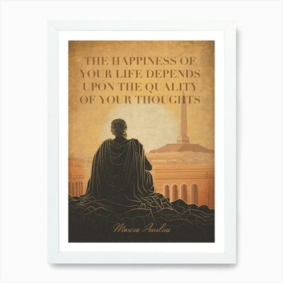 Marcus Aurelius Stoic Kunstdruck gerahmt Wandbild Poster Leinwanddruck Bild