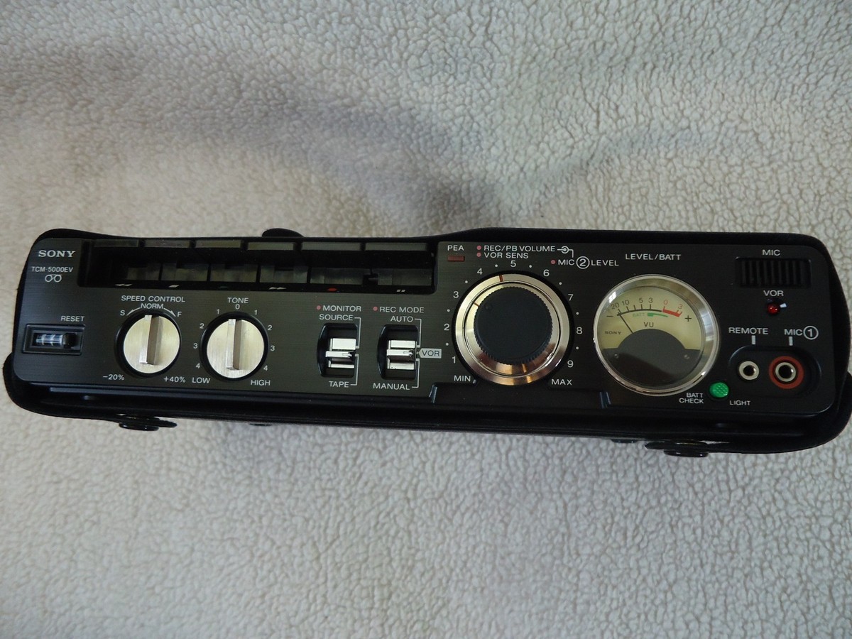 Sony Pressman TCM-5000EV Desktop Cassette Voice Recorder for sale