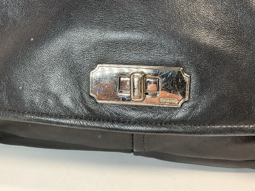 Vtg Y2K Coach Chelsea Flap Convertible Chain Crossbody Shoulder Bag Black - Picture 4 of 14