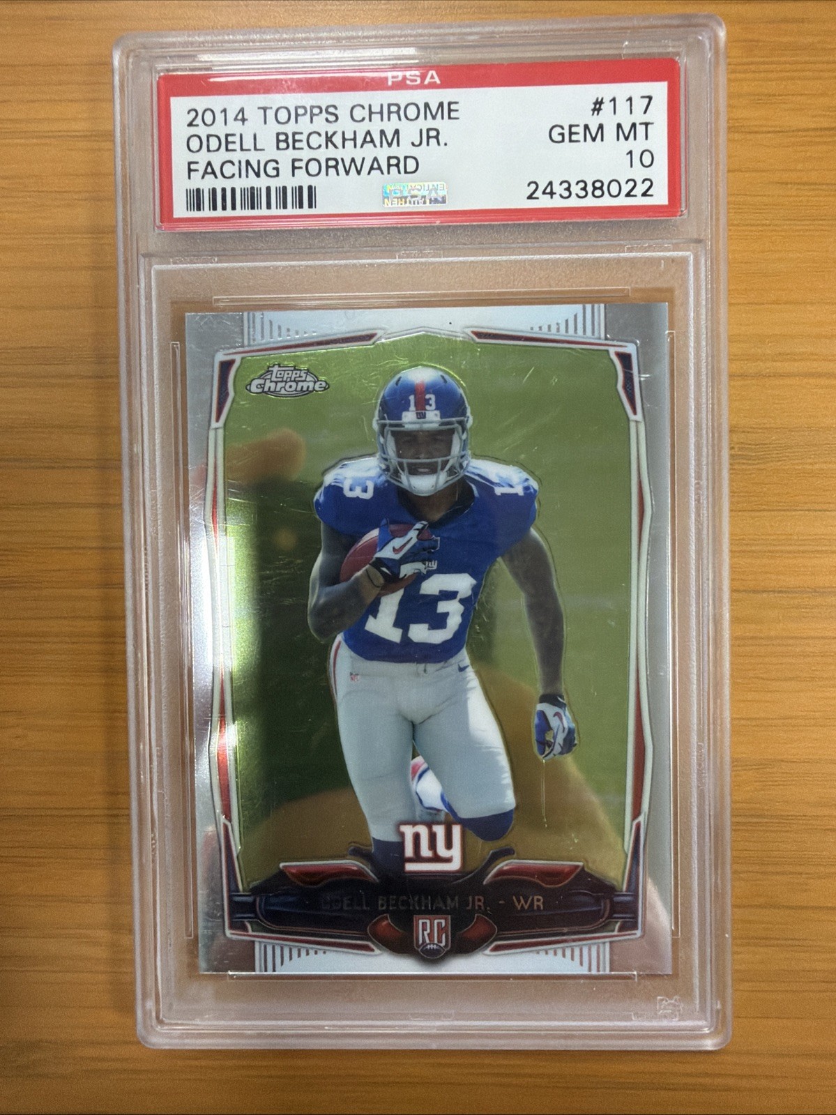 2014 Topps Chrome #117 Odell Beckham Jr. Rookie Facing Forward Refractor PSA 10