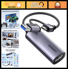 2K 30Hz Video Capture Card, 1080P 60FPS HDMI to USB 3.0 USB-C, Low Latency, Ga