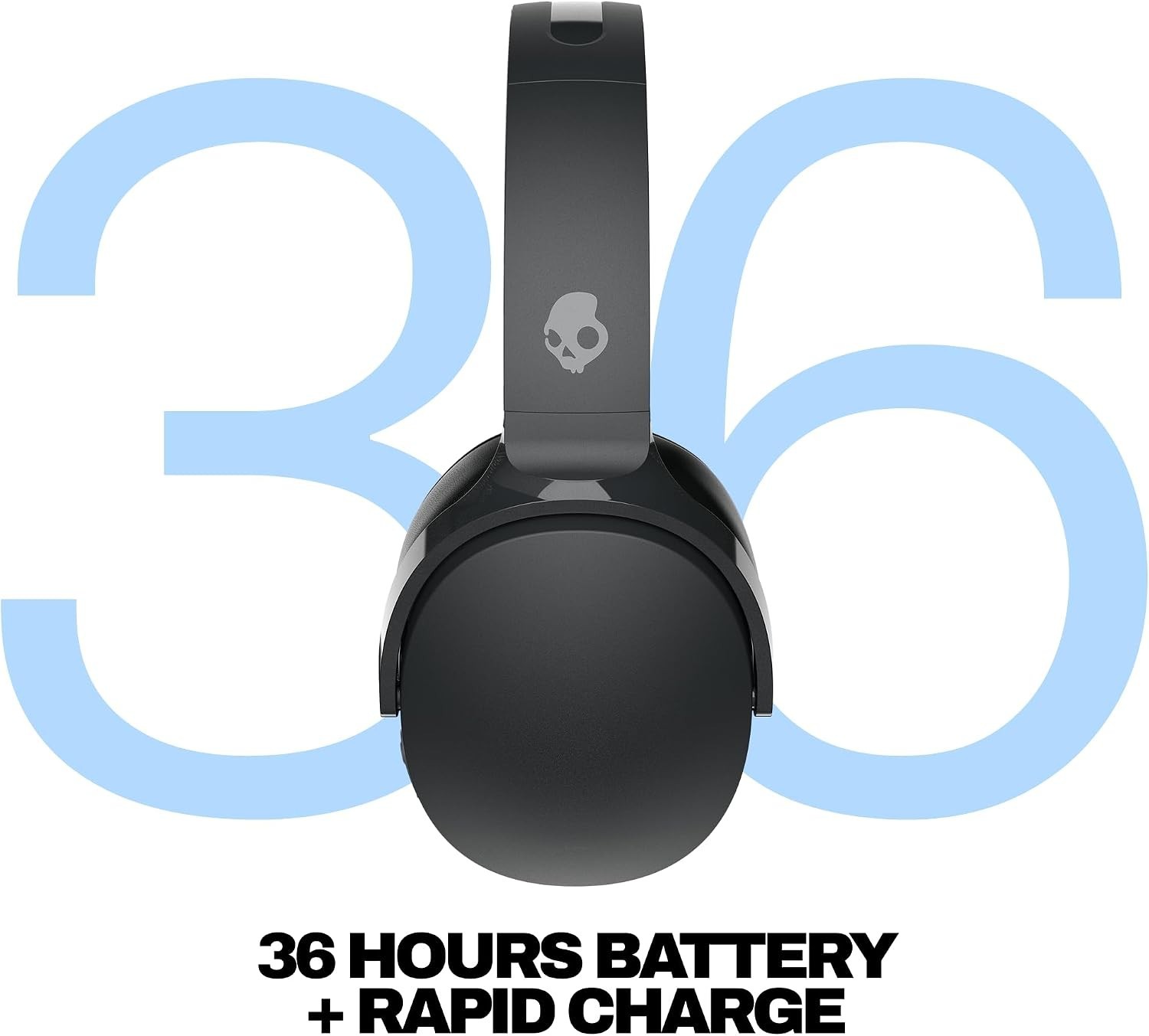 Skullcandy Hesh Evo Wireless Bluetooth Over-Ear Headphones - Grey - Image 3