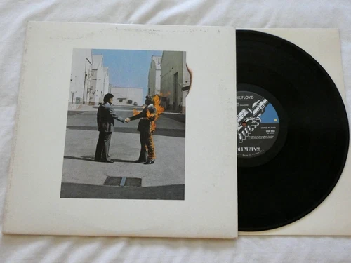 1975 PINK FLOYD "WISH YOU WERE HERE" COLUMBIA AL 33453 VG+ LYRIC SLEEVE POSTCARD