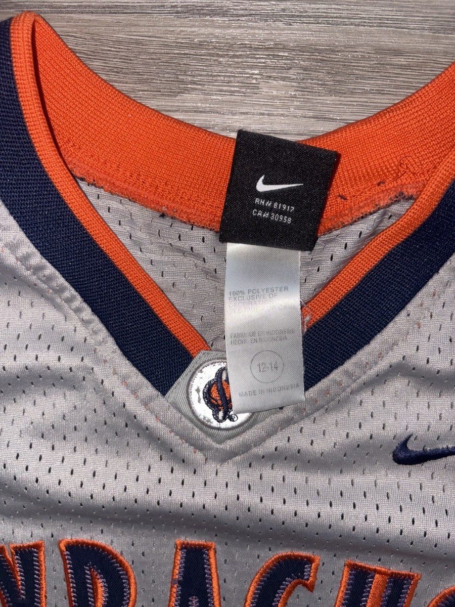 Vintage Nike Syracuse Carmelo Anthony #15 Grey Basketball Jersey