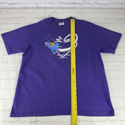 Vintage 90's Hog Ranch Radio 88.1 Hanes Beefy-T Purple T-Shirt