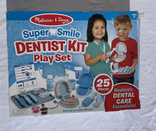 Melissa Doug Super Smile Dentist Kit Play Set and Dental Accessories INCOMPLETE