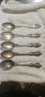 Set of 5 Towle EL GRANDEE Sterling Silver Teaspoons 6 1/8” No Monogram