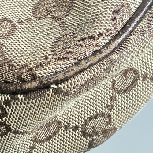 Gucci Hobo Schultertasche Handtasche GG Canvas Leder - Bild 23 von 24