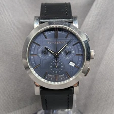 BU1360 Burberry Heritage 40mm Men's chronograph swiss watch with Fossil band