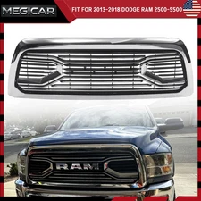 Grille For 2013 2014 2015 2016 2017 2018 Dodge Ram 2500 Chrome Grill W/ Letters