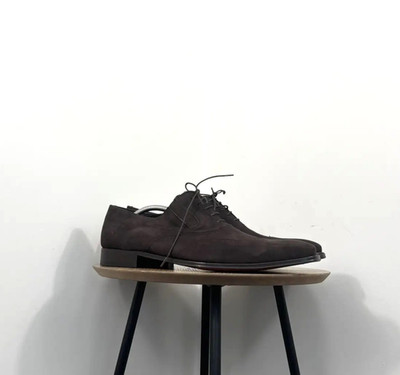 Mezlan Hoffman NEU braune elegante Wildleder-Bingtip-Schuhe US14 +...