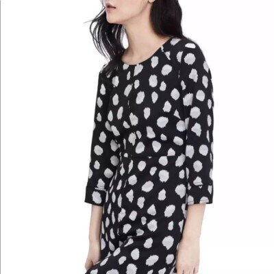 banana republic laser cut dress NWT Banana Republic Laser Cut Detailed Dress, BLACK MULTI SIZE 0 #480309  T0916