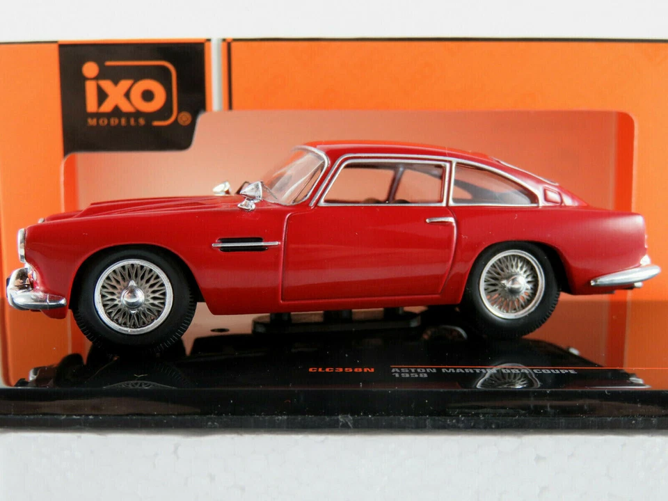 Aston Martin DB4 Coupé 1958 Red Rhd IXO CLC358N 1:43 Rosso UK England Car - Immagine 4 di 4